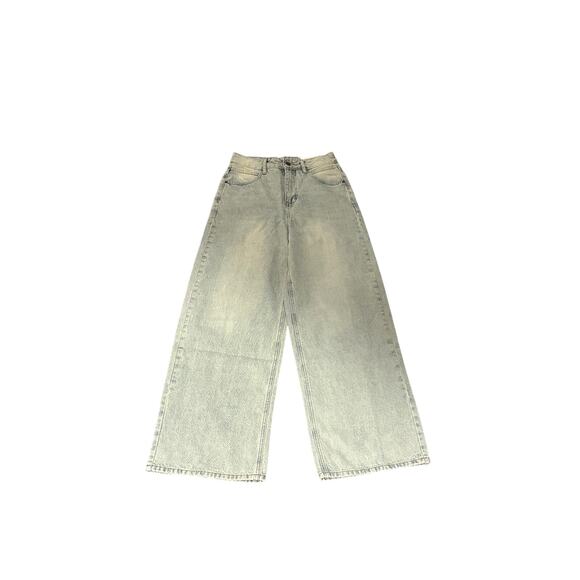 Commense Women's XSmall Light Wash Blue Wide Leg High Rise Denim Jeans - Picture 2 of 15